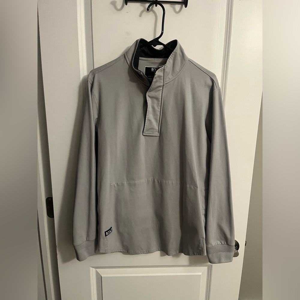 BYLT Basics Elite+ Fairway Drop-Cut Pullover in storm grey. Men’s medium.